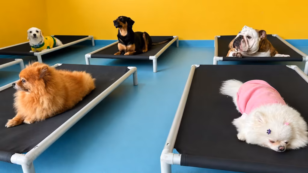 Cachorros na Creche da Bicholândia Creche, Hotel e Day Care para Cães
